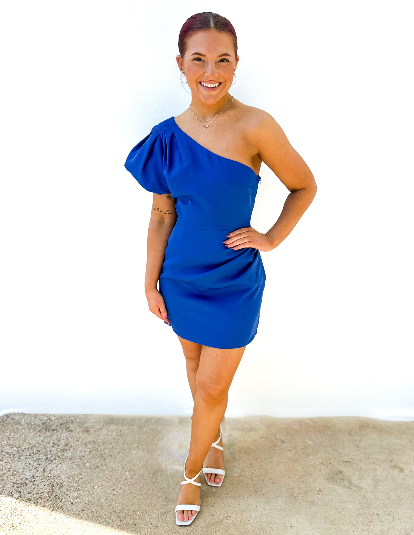 On My Way To You One Shoulder Mini Dress