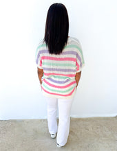 Load image into Gallery viewer, Rearrange My World Striped V-Neck Top