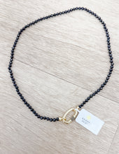 Load image into Gallery viewer, Kendra Scott Emery Beaded Necklace in Gold/Black Agate