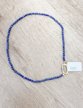 Load image into Gallery viewer, Kendra Scott Emery Beaded Necklace in Gold/Blue Lapis