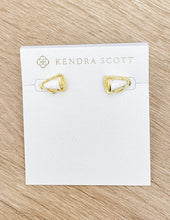 Load image into Gallery viewer, Kendra Scott Cheer Stud Earrings in Gold/White MOP