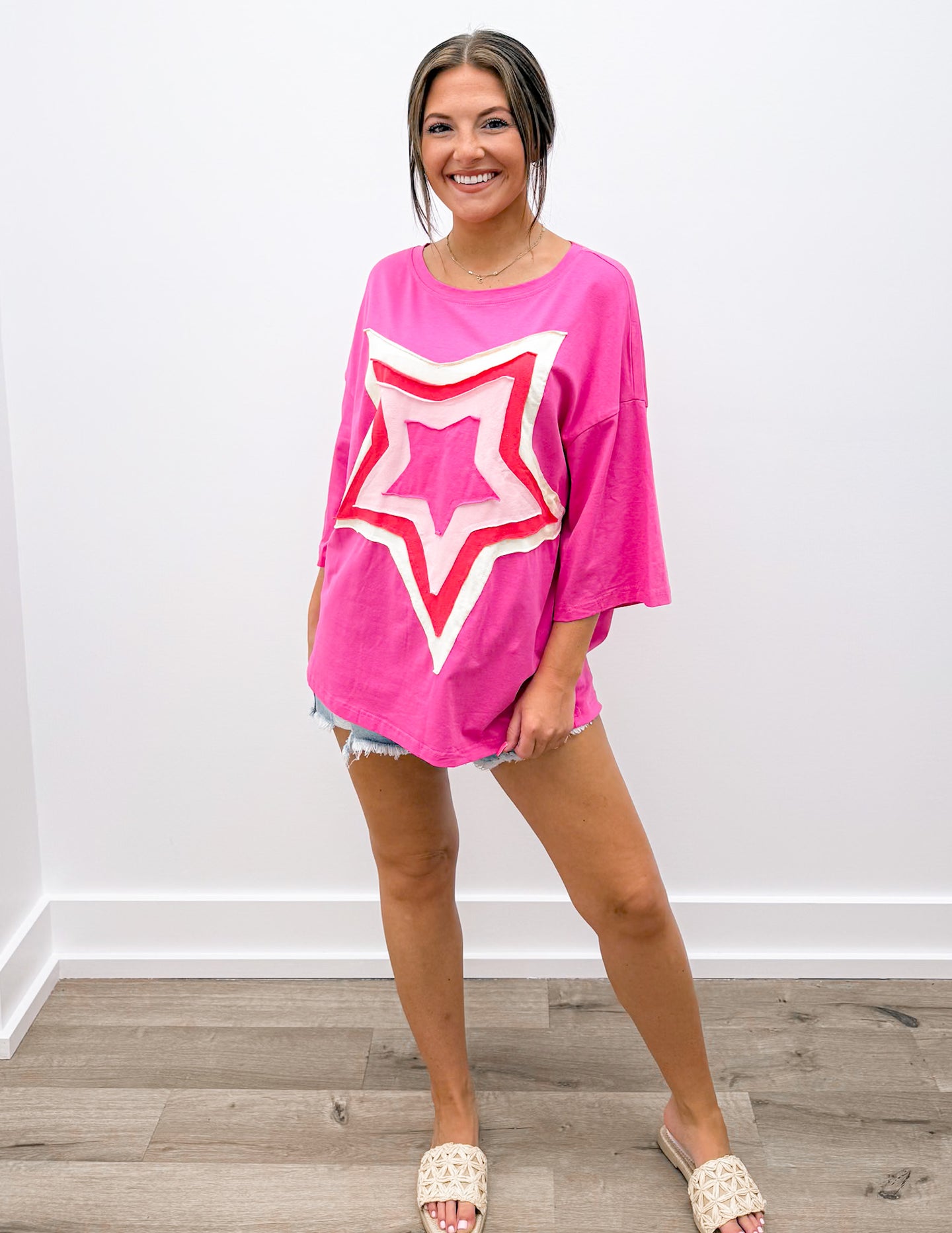 Staying The Same Star Patched Top