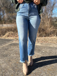 Only Everything High Rise Crop Flare Jeans
