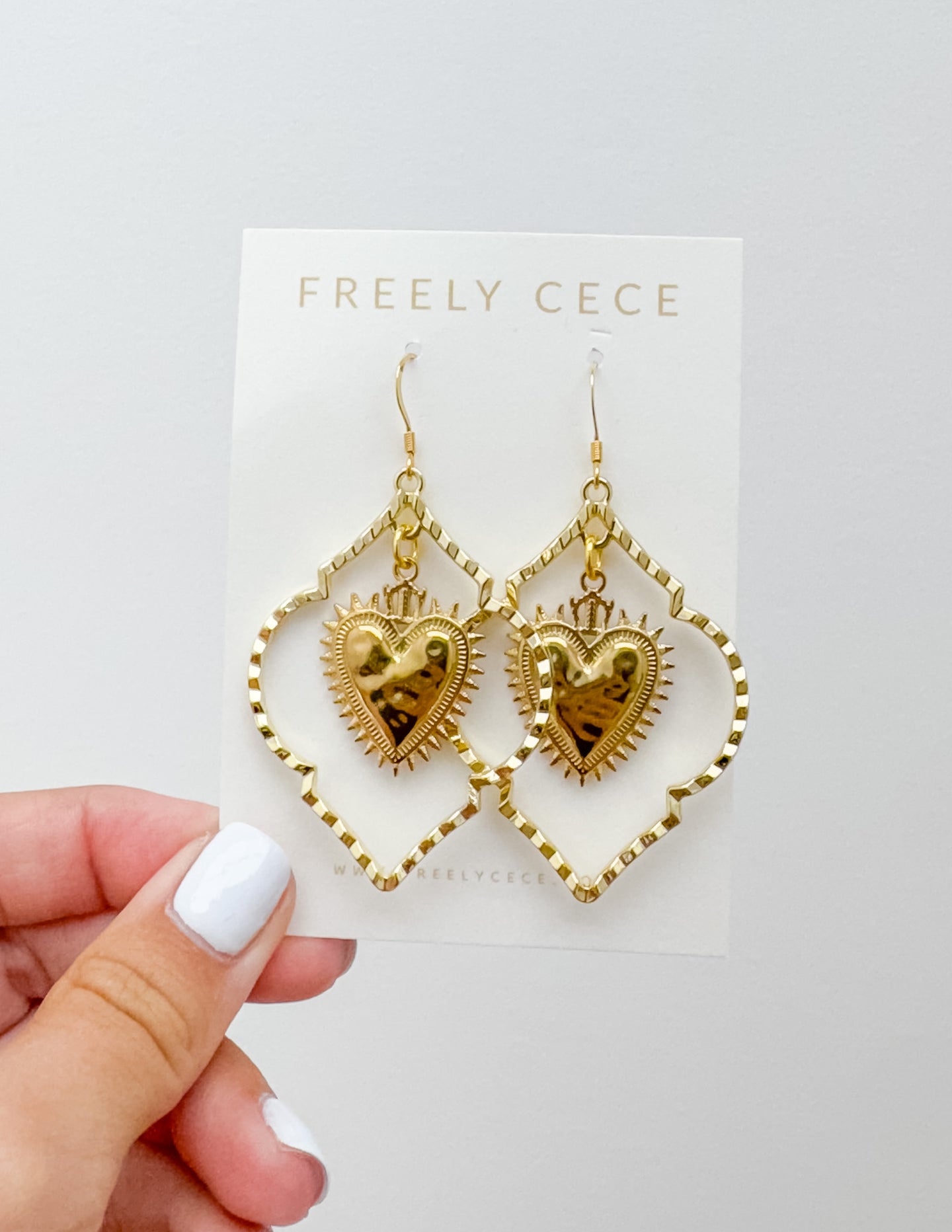 Everyday Heart Dangle Earrings