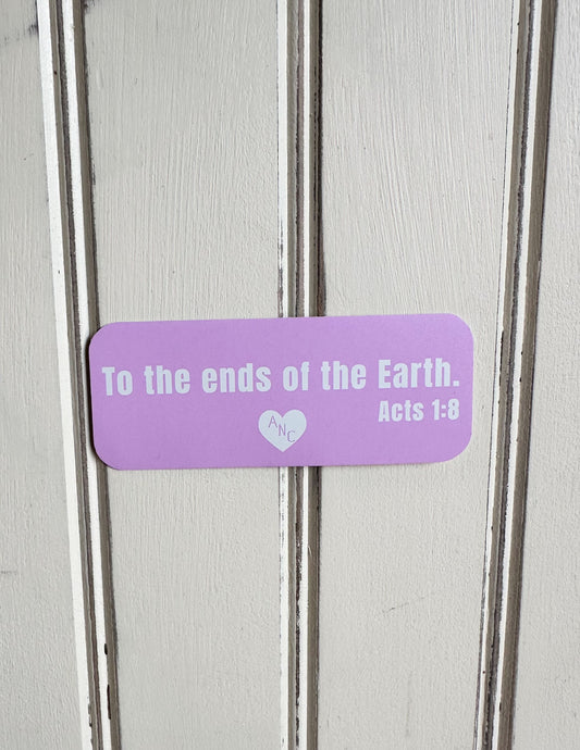Addyson Nicole To the ends of the Earth Sticker
