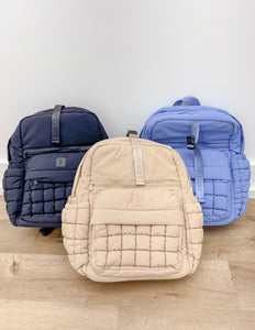 Free People Movement Stylish Tan Quilted Backpack Quilted Pack | Free People main image 2