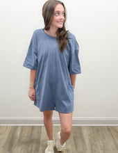 Load image into Gallery viewer, Free People Hot Shot Tee Romper Coddy in Skyline