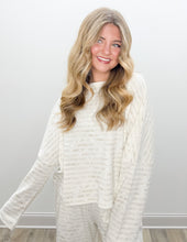 Load image into Gallery viewer, Southern Shirt Co. On The Line LS Top in Driftwood