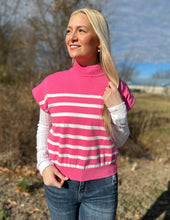 Load image into Gallery viewer, Keep On Giving Striped Top Bubble Pink