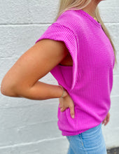 Load image into Gallery viewer, How Forever Feels Ribbed Top Magenta