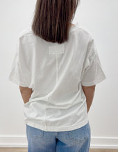 Load image into Gallery viewer, Never Looking Back V-Neck SS Knit Top in White