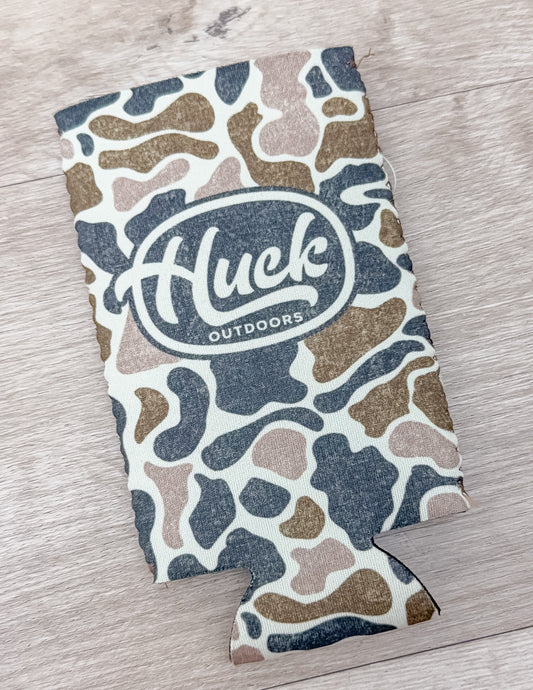 Huck Camo Slim Tall Can Koozies