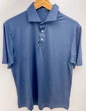 Load image into Gallery viewer, Southern Marsh Marin Headlands Performance Polo in Blue &amp; Navy