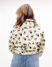 Load image into Gallery viewer, Remember Me Floral Print Fleece Jacket in Cream/Khaki