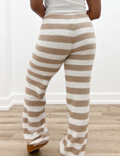 Load image into Gallery viewer, When I Met You Striped Drawstring Pants in Ivory/Taupe