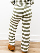 Load image into Gallery viewer, When I Met You Striped Drawstring Pants in Ivory/Olive