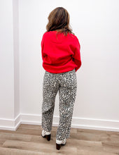 Load image into Gallery viewer, Lulu Mac Logo Sweatshirt in Red/White Puff