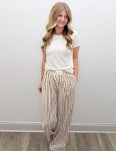 Load image into Gallery viewer, So Far Gone Striped Wide Leg Pants in Camel