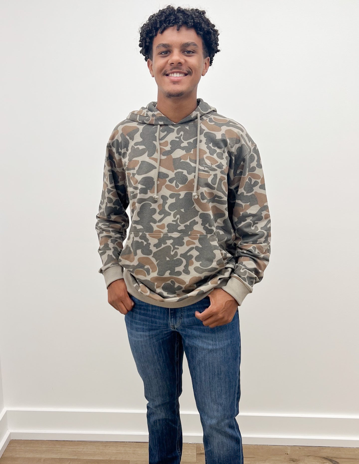 Coastal Cotton Brown Camo Hoodie