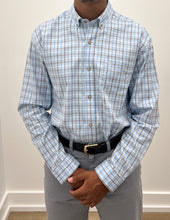 Load image into Gallery viewer, Coastal Cotton Twill Sport Shirt in Bay Blue