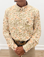 Load image into Gallery viewer, Burlebo Performance Western LS Shirt in Venado Camo