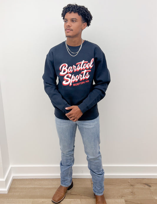 Barstool Sports Crewneck in Black