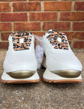 Load image into Gallery viewer, Vintage Havana Major Gold Chrome Leopard Laced Wedged Running Sneaker