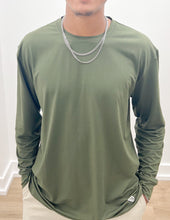 Load image into Gallery viewer, Burlebo Go To Tee Long Sleeve in Mallard Green