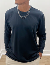 Load image into Gallery viewer, Burlebo Go To Tee Long Sleeve in Midnight Black