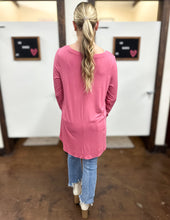 Load image into Gallery viewer, Show Me Everyday V-Neck Long Sleeve Top Dusty Rose
