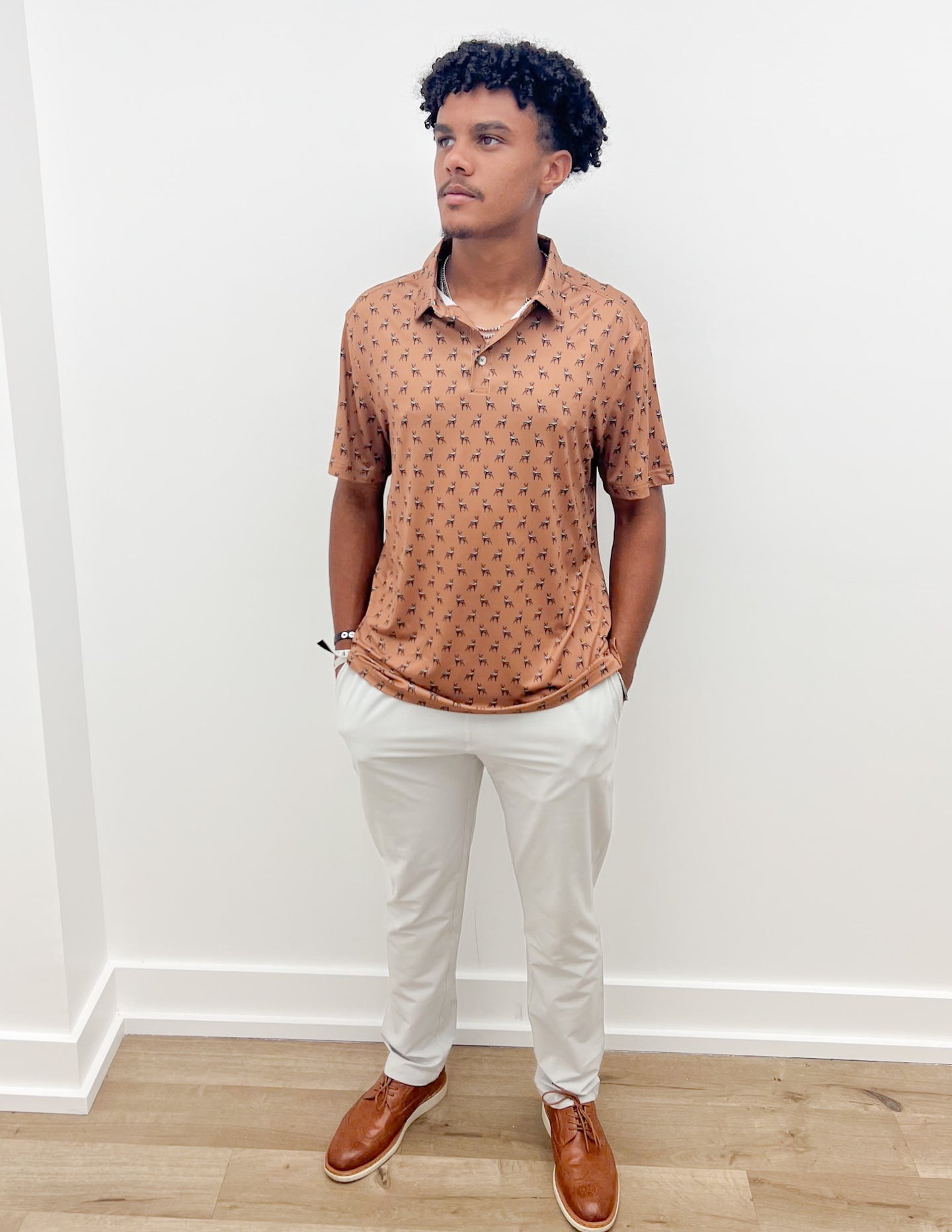 Burlebo Performance Polo in Whitetail Deer Brown