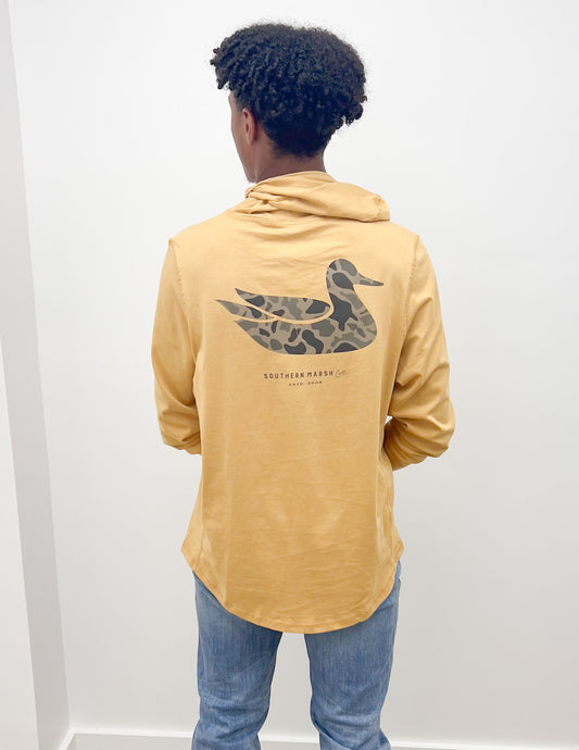 Southern Marsh Duck Originals Classic Hoodie in Khaki