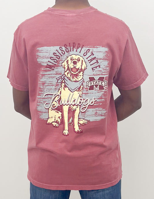 Mississippi State Good Boy SS Tee in Brick
