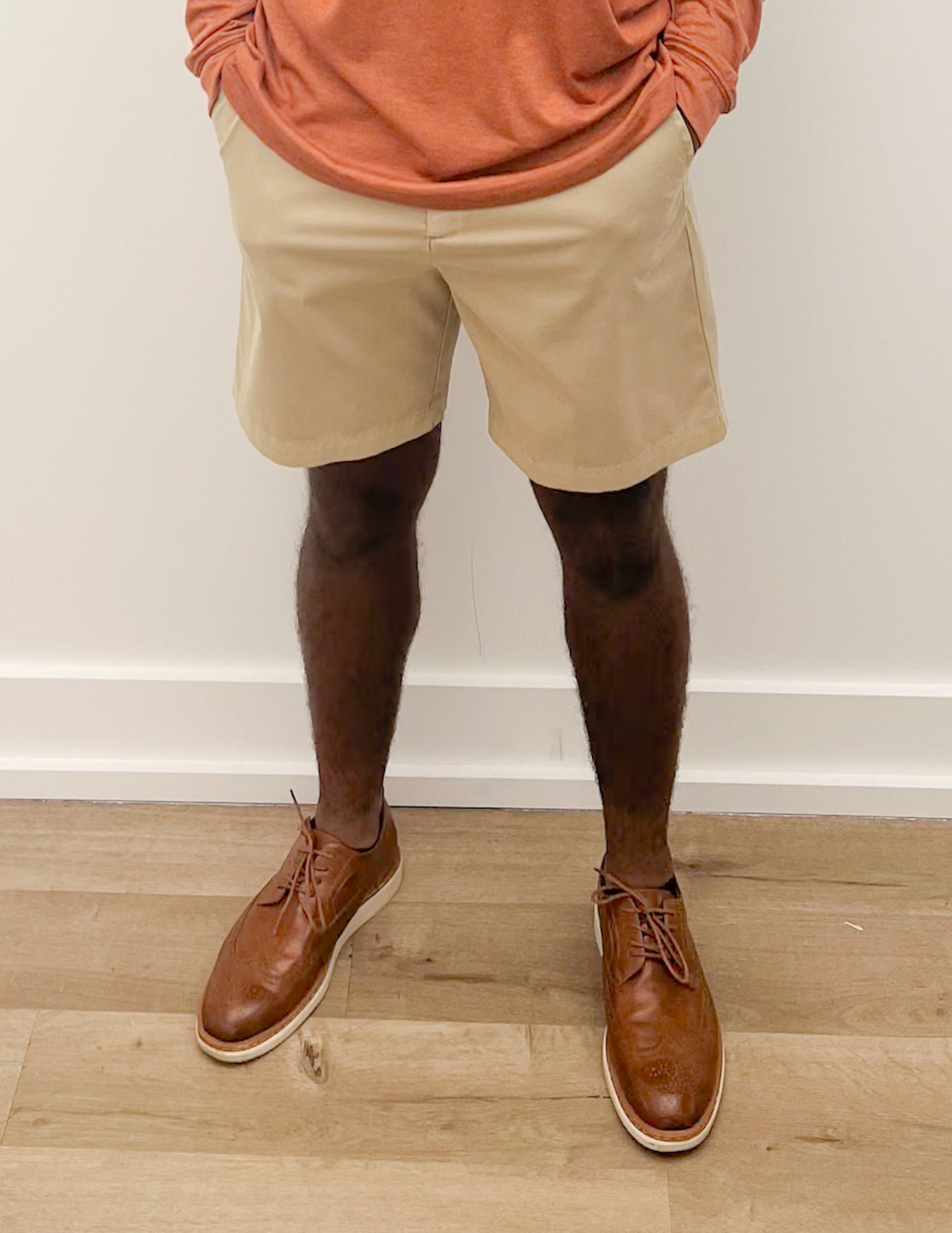 Coastal Cotton Sandstone Performance Shorts