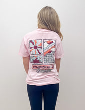 Load image into Gallery viewer, Mississippi State Groovy Campus SS Tee in Blossom