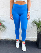 Load image into Gallery viewer, Go Down Together Leggings Sonic Blue