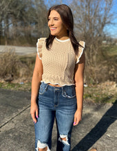 Load image into Gallery viewer, No One But You Ruffled Knit Top Taupe