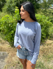 Load image into Gallery viewer, Life With You Long Sleeve Top Denim