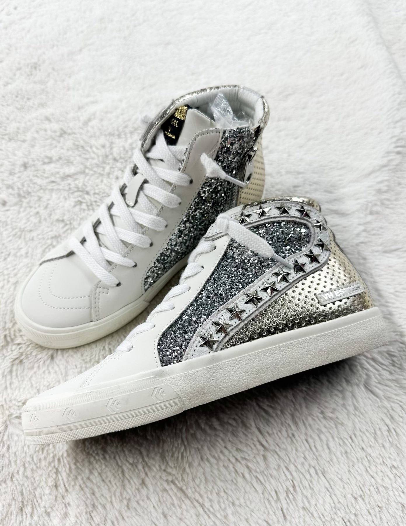 Bailey Vintage Havana Glitter High Top Sneakers Vintage Havana