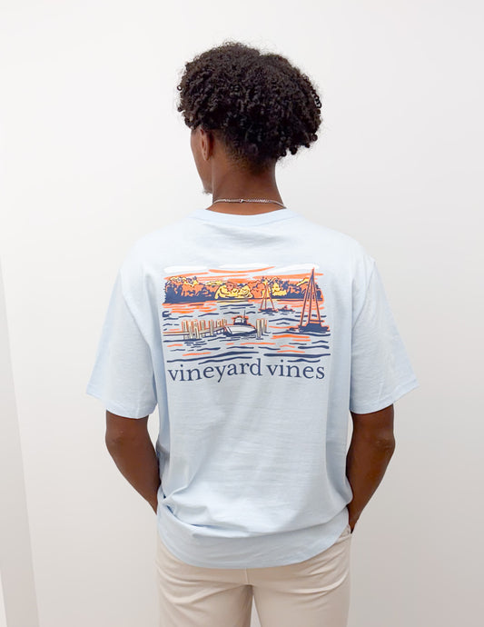 Vineyard Vines Dockside Autumn Wakes SS Tee