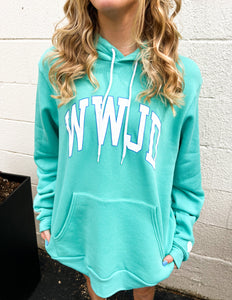 The Addyson Nicole Company WWJD Sweatshirt Teal