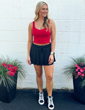 Load image into Gallery viewer, Yoga Crop Top True Red