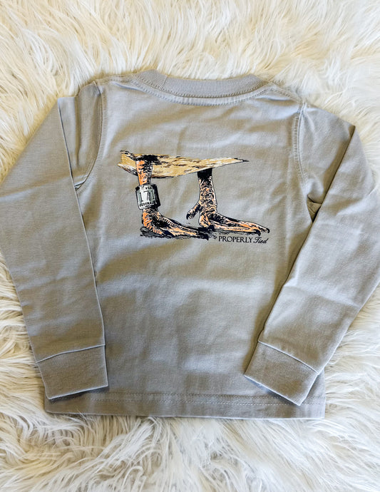 Properly Tied Boys Duck Band LS Tee