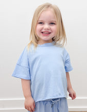 Load image into Gallery viewer, Local Girl Youth Boxy Crop SS Tee in Periwinkle