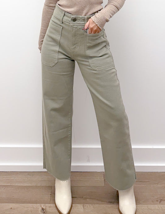 It's All Good Utility Wide Leg Jeans