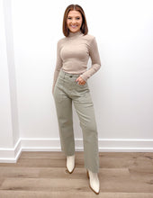 Load image into Gallery viewer, Wanna Change Mock Neck LS Top in Mocha Melange