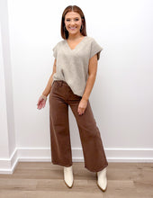 Load image into Gallery viewer, In Trouble Now Tummy Control High Rise Crop Jeans