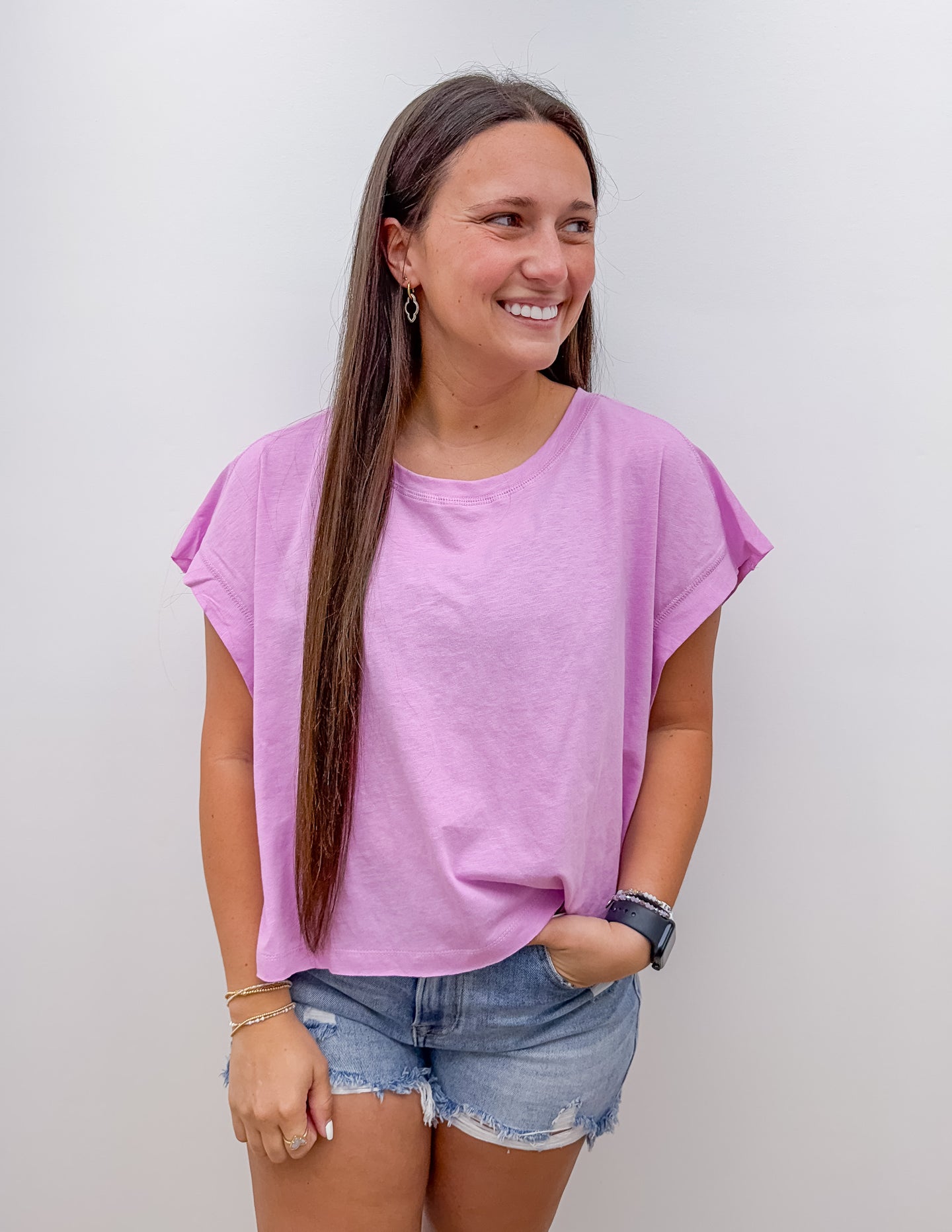 Fly With You Open Back Top in Mauve