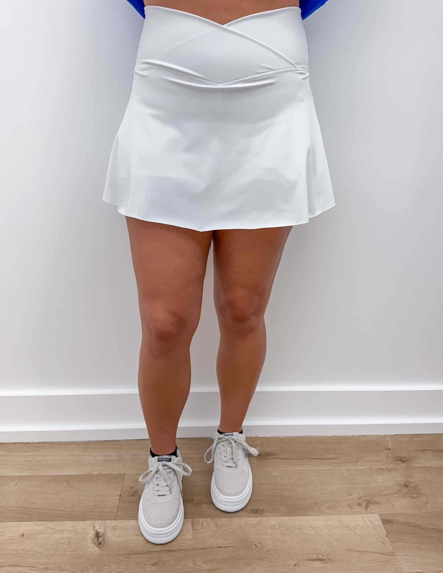 Coming For You Skort With Pockets in White