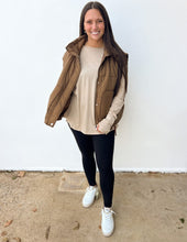 Load image into Gallery viewer, All About the Basics Cotton Raglan Sleeve Top in Lt Mocha